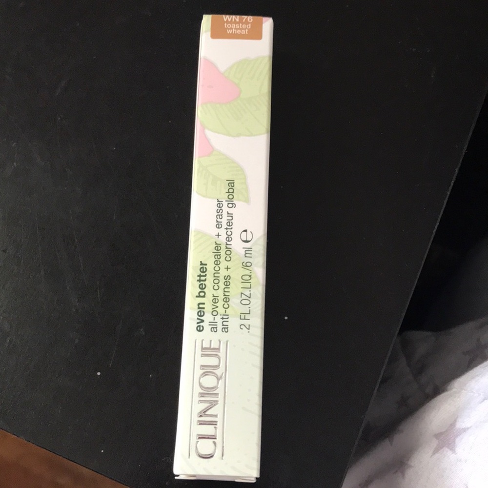 Clinique even better all over concealer + eraser in shade WN76 toasted wheat